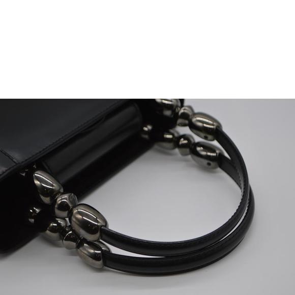 Christian Dior Maris Pearl Small Leather Handbag Black - Picture 4 of 7